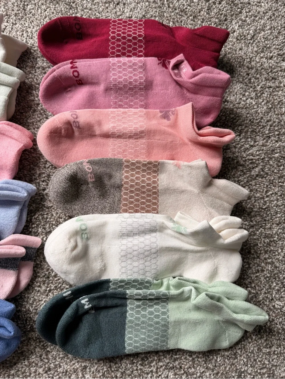 Bombas Women's large No-Show Sock Bundle NWT